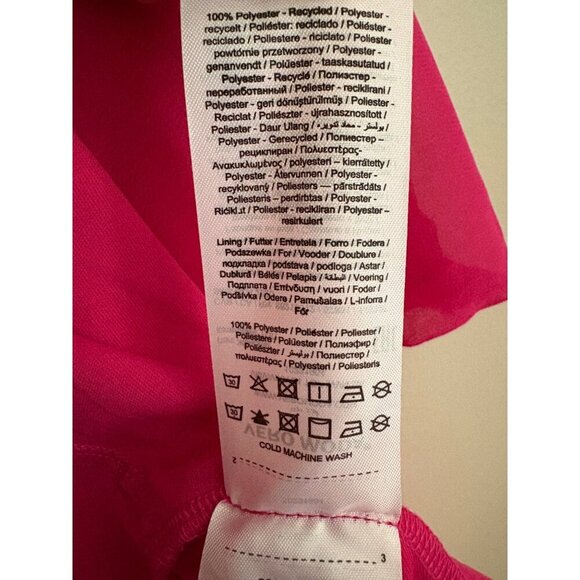 Vero Moda V-Neck True Wrap Blouse Top in Hot Pink Size Small Career - Picture 13 of 14